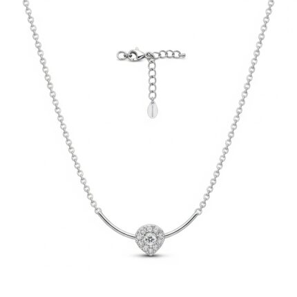 Minimalist Silver Necklace Dainty 925 Sterling Silver Chain for Women